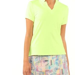 Lucky in Love VAPORTEX Shortsleeve Golf Shirt NWT